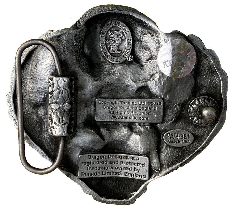 Eagle Head on Engine Belt Buckle